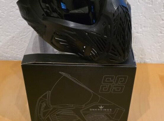 Bunkerkings CMD Paintball-Maske – Pitch Black (Neu & unbenutzt)
