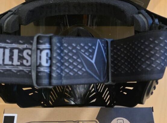 Bunkerkings CMD Paintball-Maske – Pitch Black (Neu & unbenutzt)