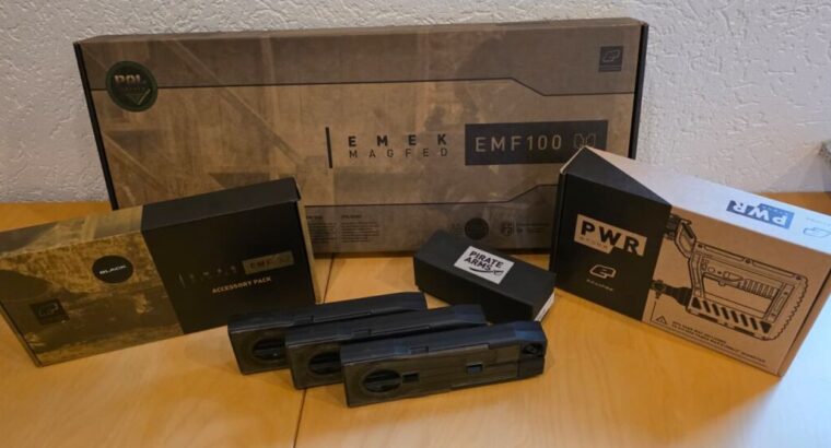 NEU! Planet Eclipse EMEK EMF100 .68 Cal Black als COMPLETE Version incl. der neuen PWR Stock Schulterstütze + Garantie + Zubehör