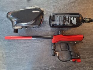 Dye Rize CZR Paintball Makierer Red Cal 68 + 0.8l Tank + Empire Hopper