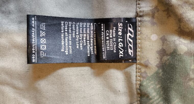 Dye Tactical Jersey 2.0, DyeCam Paintball LG/XL
