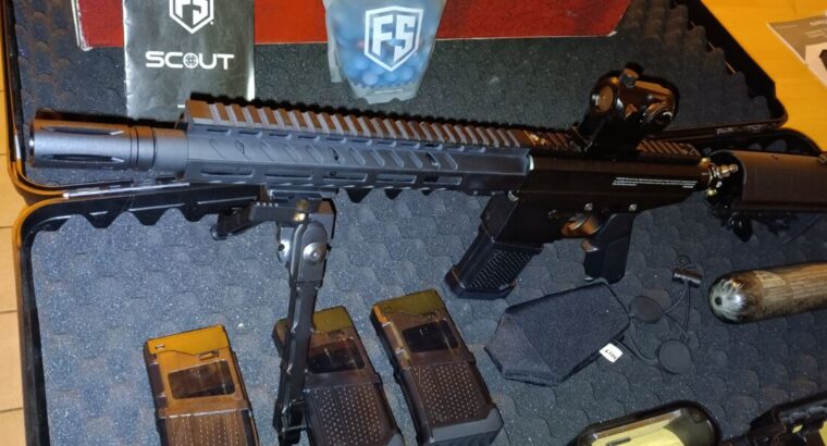 First Strike Scout Sniper Rifle Paintball Markierer – Schwarz