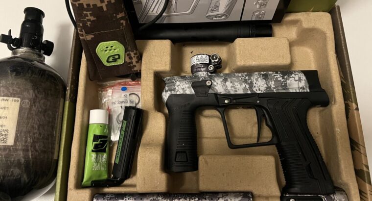 Gebrauchte Planet Eclipse Etha 3 inkl. Hopper und Armotech HP Flasche 300 Bar, 1,1 Liter