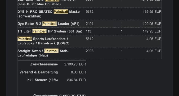 DLX Luxe TM40 Paintball Markierer