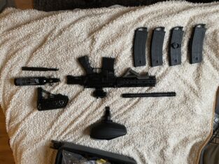 Tippmann TMC Elite (schwarz) mit Zubehör