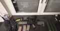 Tippmann TMC M4 Magfed Black/Desert mit Hopper und Umbaukit