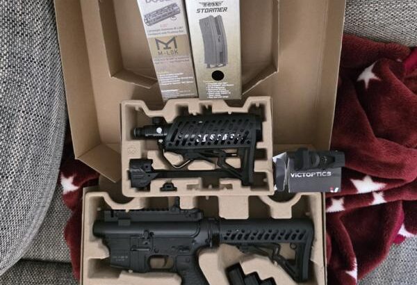 Tippmann TMC Paintball Markierer Komplettset + Umbaukit M-LOK – neuwertig