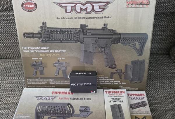 Tippmann TMC Paintball Markierer Komplettset + Umbaukit M-LOK – neuwertig