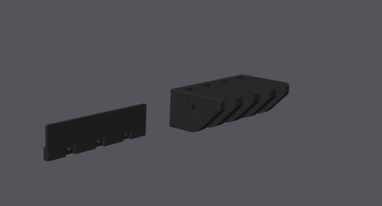 Tippmann TMC Handguard, HPA Schaft und Mag Wandhalter – Eigenbau 3D