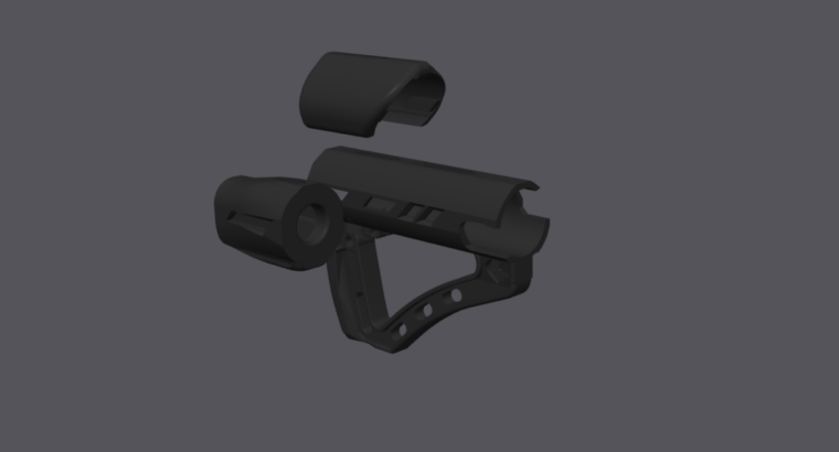 Tippmann TMC Handguard, HPA Schaft und Mag Wandhalter – Eigenbau 3D