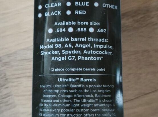 DYE Ultralite Boomstick Lauf Back .692 – schwarz matt – neu