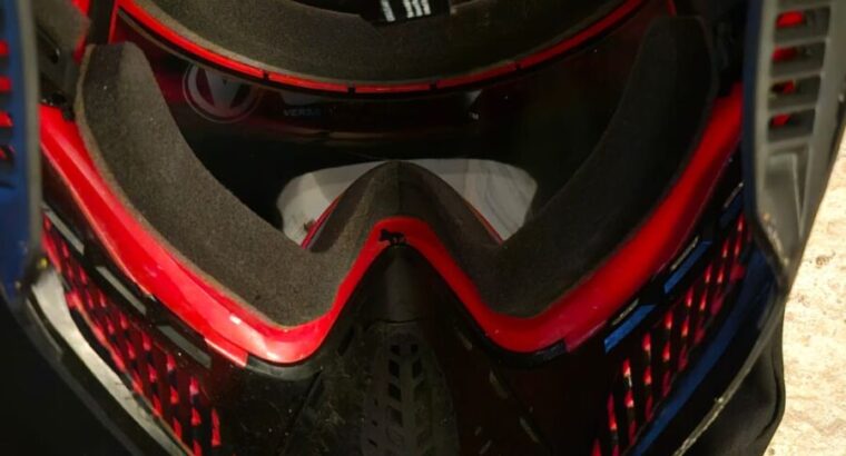 Virtue VIO Ascend Paintball Maske Rot – 2 Gläser + Tasche | Top Zustand