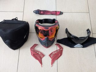 Push Unite Maske Red Camo mit Maskenrahmen Erweiterung inkl. Tasche, Ersatzglas & Zubehör