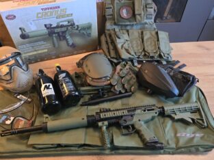 Paintball-Komplettset Tippmann Cronus Tactical + 2 HP-Flaschen + E-Hopper + Weste