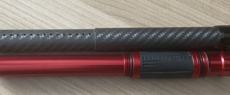 PE Shaft FL Carbon Tip mit roten .681 Back wie neu