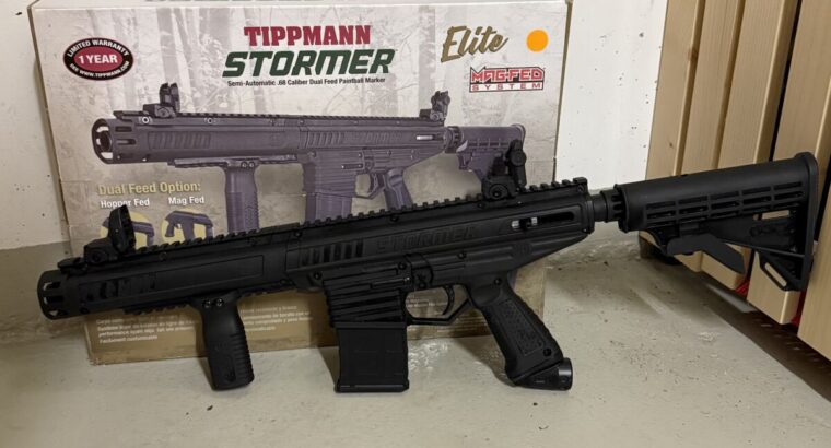 TIPPMANN STORMER ELITE PAINTBALL MARKIERER FULLSET OVP SCHWARZ