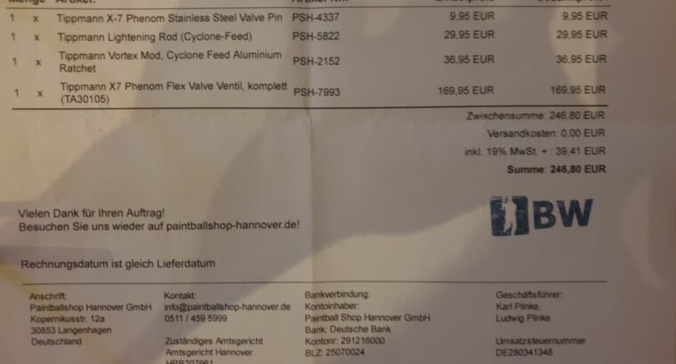 Verkaufe Tippmann x7- Phenom Umbau