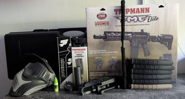 Tippmann TMC Elite MagFed Komplettset – Top Zustand – Sofort einsatzbereit