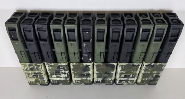 DYE DAM Paintball Markierer – Box Rotor, 12 Magazine, HP-Flasche, Ersatzteile und OVP