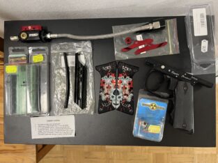 Ersatzteil-Konvolut: Griffrahmen & Zubehör für Spyder/Piranha Markierer