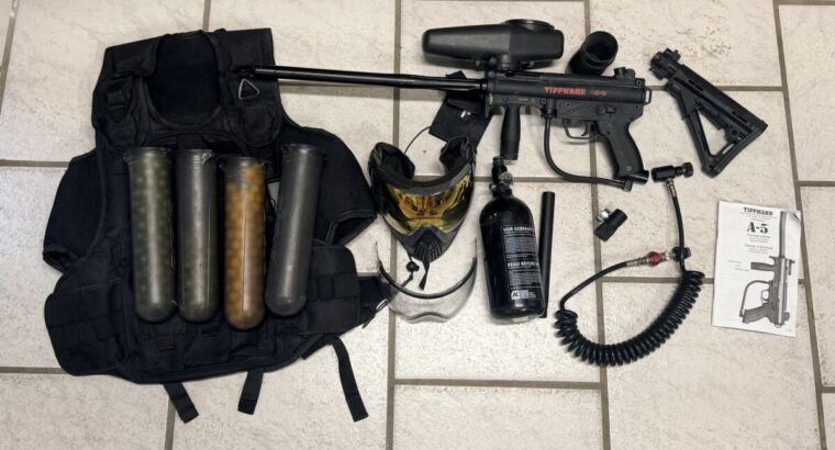 Tippmann A5 Makierer mit kompletter Ausrüstung