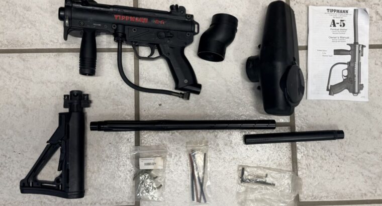 Tippmann A5 Makierer mit kompletter Ausrüstung