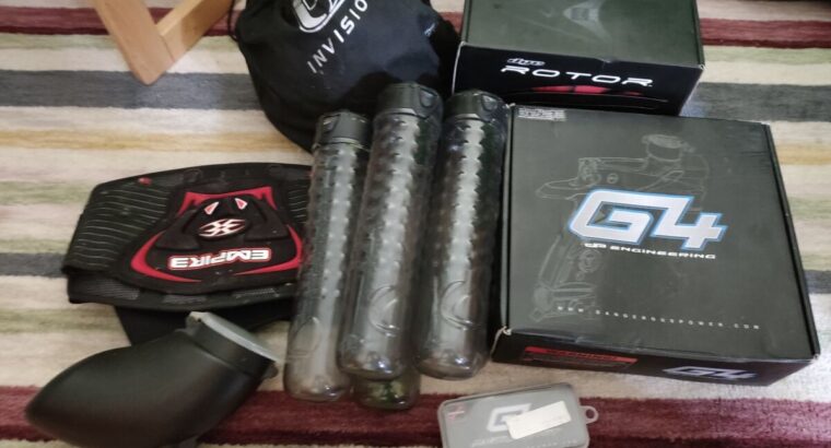 Dangerous Power G4 Paintball Komplett-Set – Dye Rotor, Dye Maske, Empire Pack uvm.