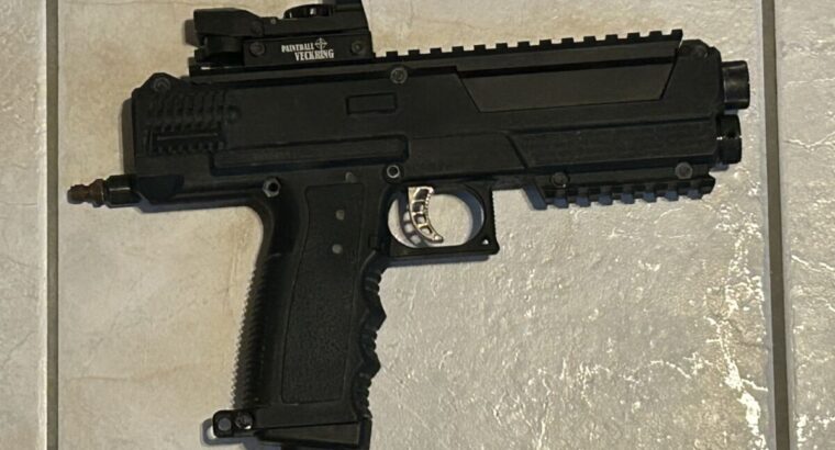 Komplette Tippmann MagFed / Woodland Paintball-Ausrüstung abzugeben – TCR, TiPX, HDR 50 + sehr viel Zubehör
