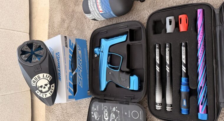 Luxe TM40 Paintball-Komplettpaket mit Spire V, HP-Flasche & HK Army LAZR Barrel Kit