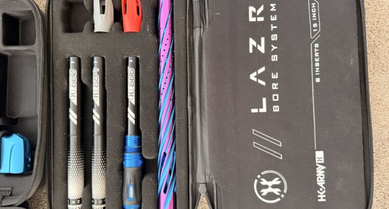 Luxe TM40 Paintball-Komplettpaket mit Spire V, HP-Flasche & HK Army LAZR Barrel Kit