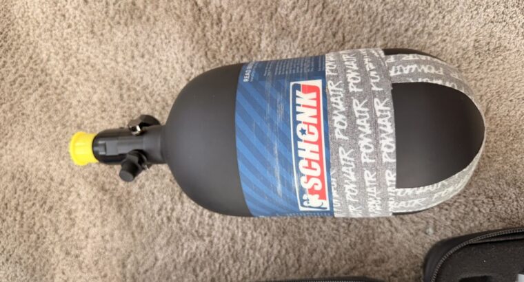 Luxe TM40 Paintball-Komplettpaket mit Spire V, HP-Flasche & HK Army LAZR Barrel Kit