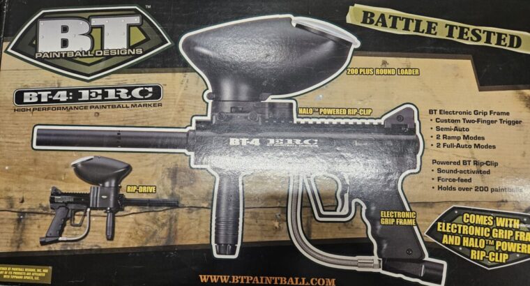Paintball-Set Marker, Maske, Gasflaschen, Munitionsbehälter