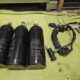 Paintball-Set Marker, Maske, Gasflaschen, Munitionsbehälter