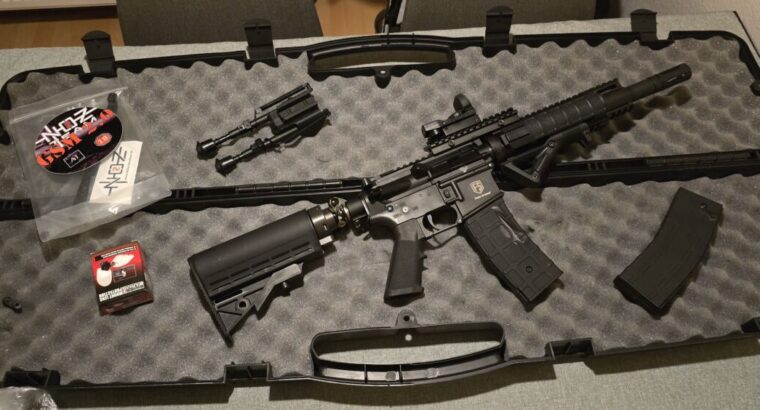First Strike T15 Paintball Markierer Set – Neuwertiger Zustand + Red Dot, Griff & Bipod