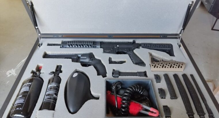 Paintball Koffer mit Tippmann TMC oder andere AR-Style Markierer