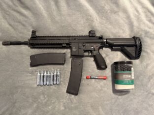T4E CO2 Gewehr Rubberball HK416 D inkl. Magazin mit 14 Schuss