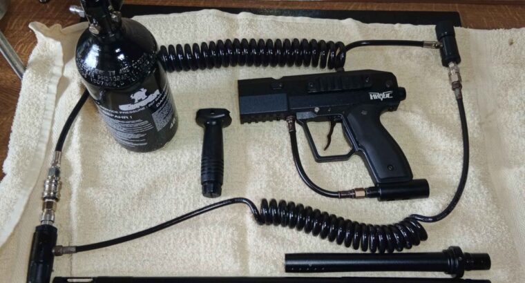 Paintball-Set Havoc mit Druckluftflasche & Zubehör – 100 € VB