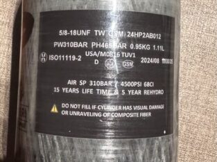 PowAir HP Carbon Series 1,1L / 68ci 300 Bar TÜV bis 08/2029