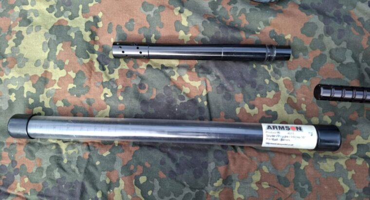 Paintball Markierer inkl. Zubehör, Gasflasche, zusätzlicher Lauf